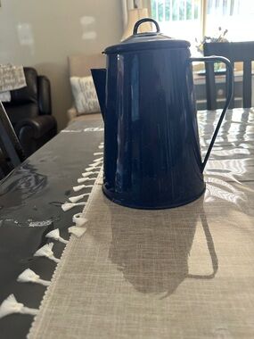 Enamel Coffee Pot - Deep Navy